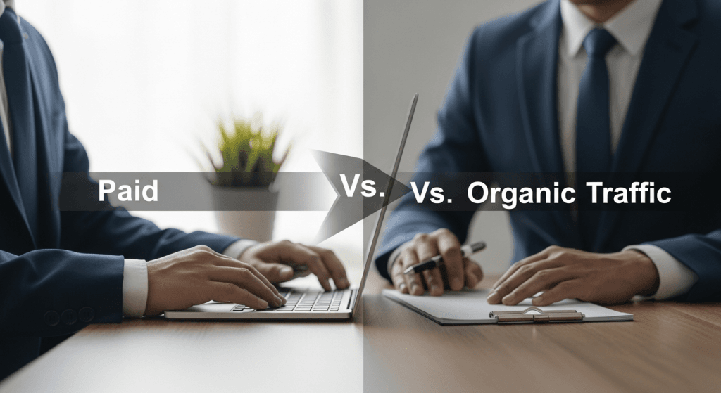 Diferença entre Tráfego Pago e Orgânico