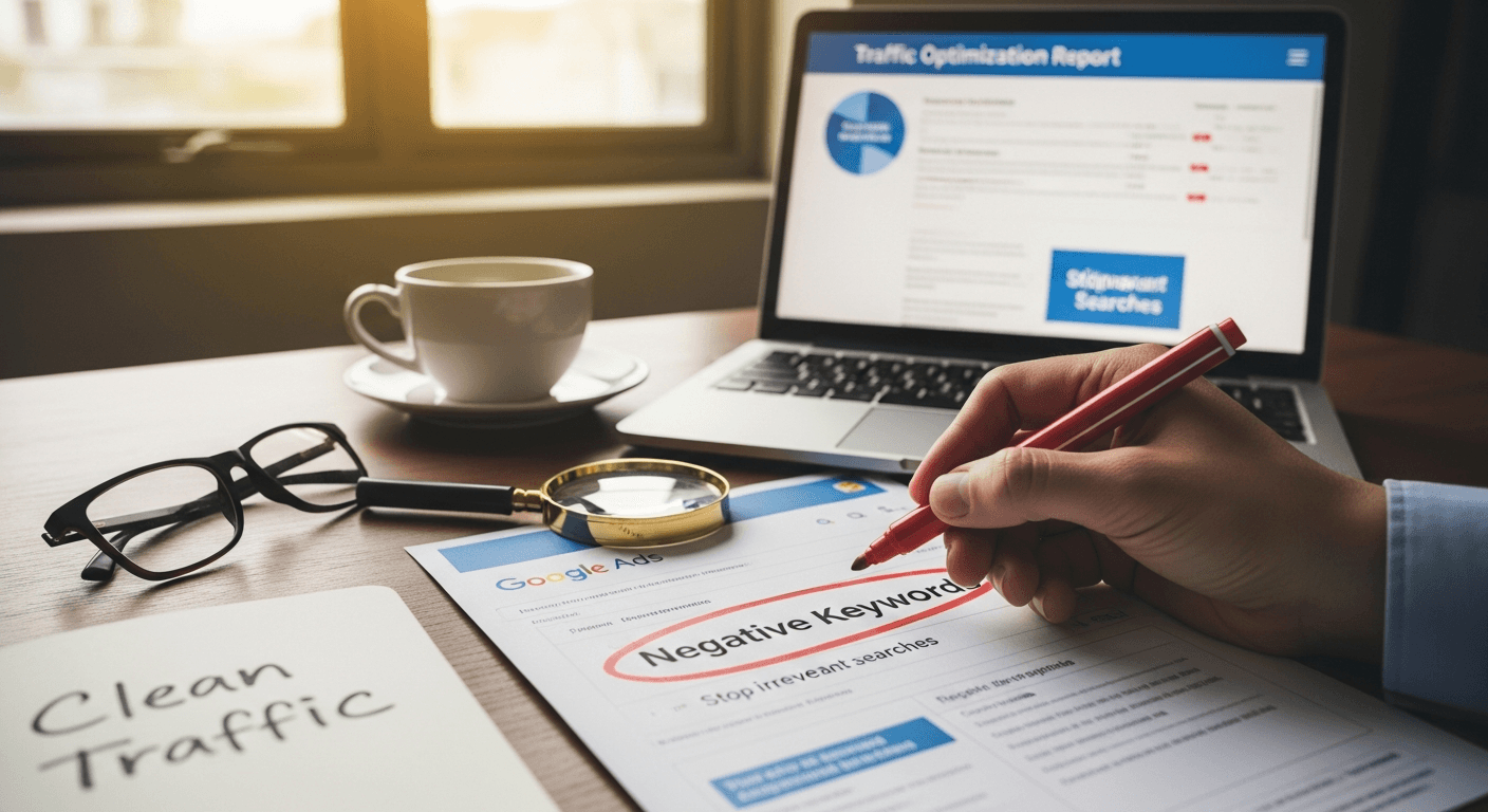 Palavras-chave Negativas no Google Ads